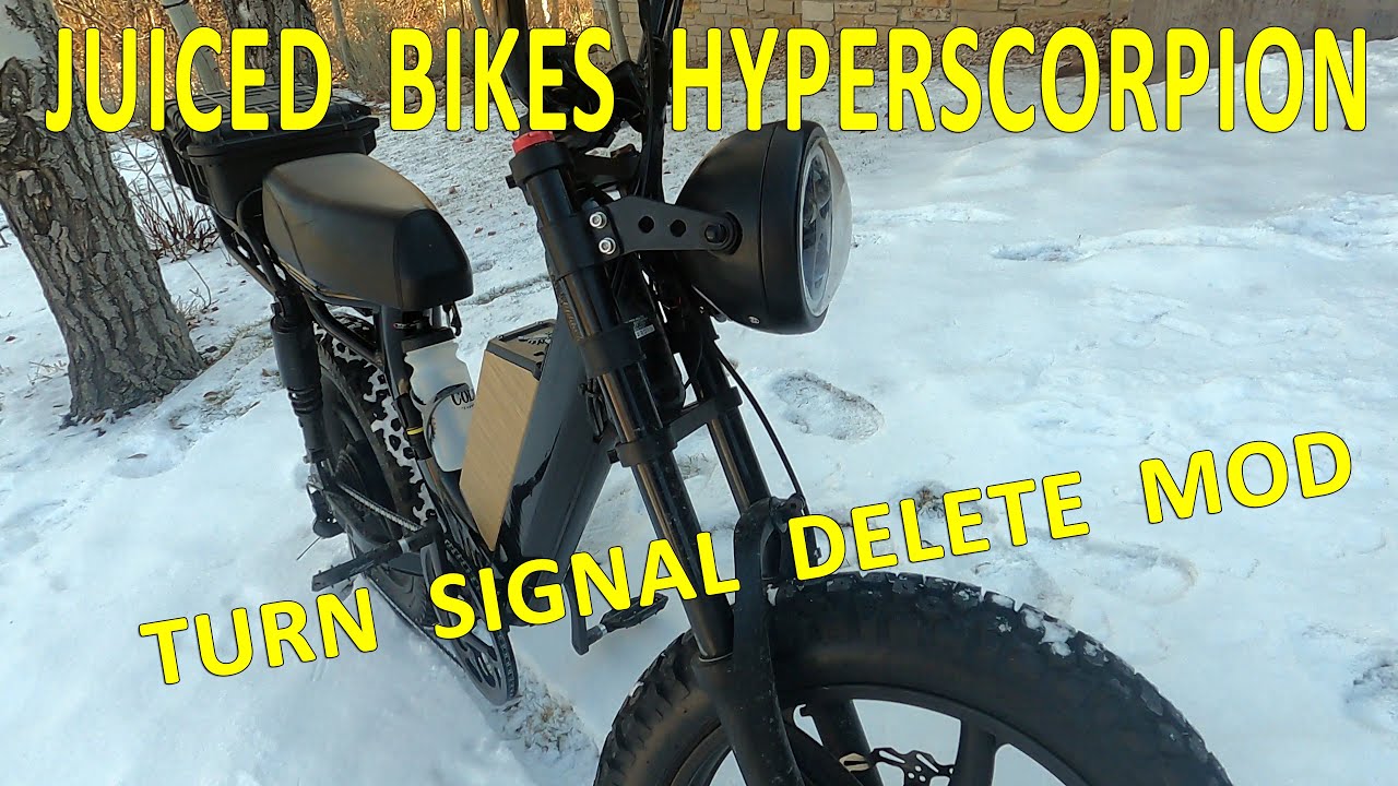 👏🏻E-Nother Ebike Mod🔋  🛵Juiced💩Bikes HyperScorpion 🦂 Turn Signal delete Kit👍🏻