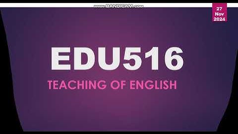 EDU516 Quiz Solved Teaching of English by Online Virtual University