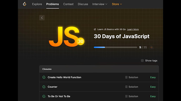 30 Days of Javascript ~ Day Twenty-Nine