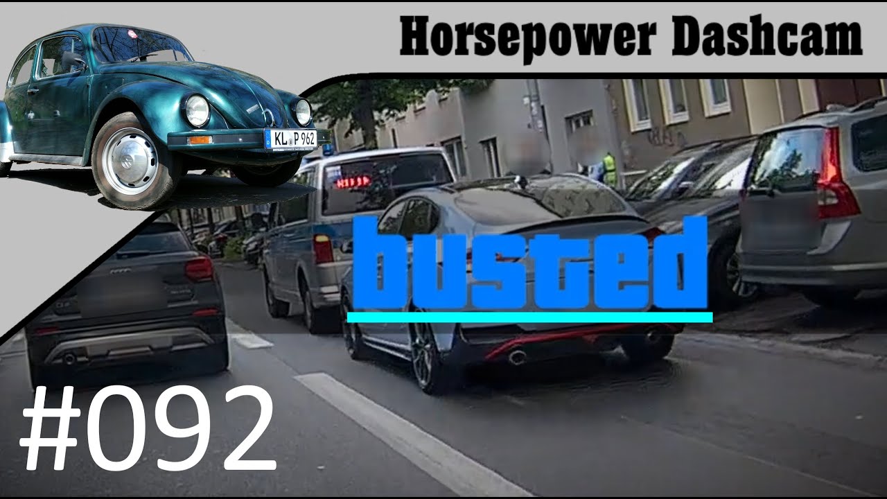 092 - Eins Vollbremsung mit Schlupfpunkt - Käfer Dashcam