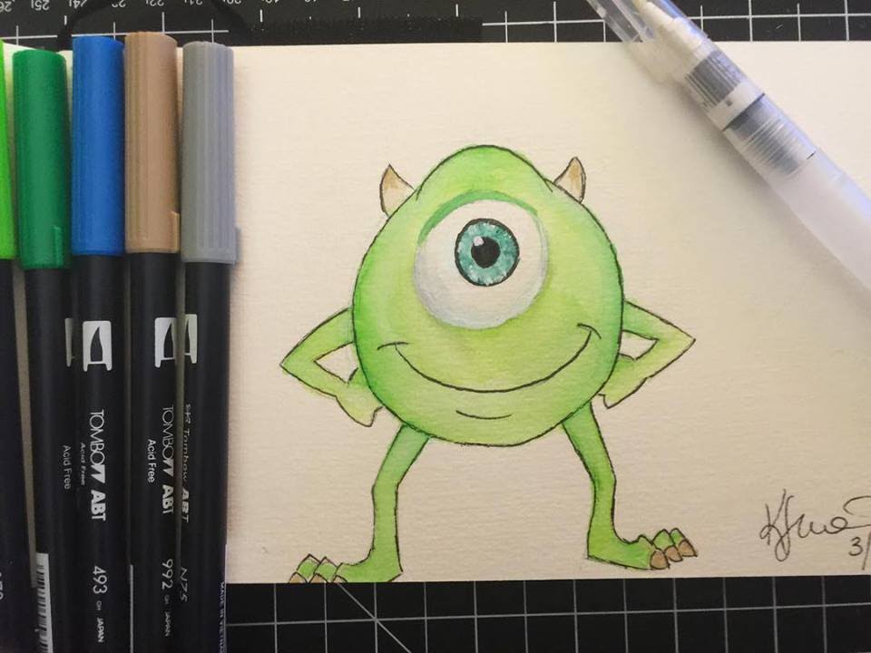 coloring with tombow markers