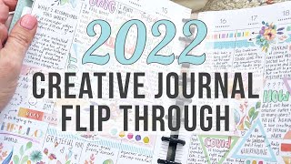 My 2022 Creative Journal Flip Through - After the Pen in my Classic Vertical Happy Planner