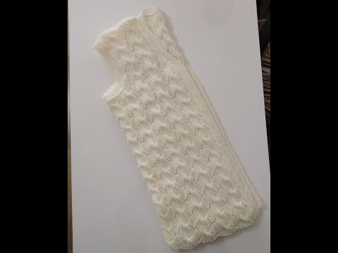 çeyizlik gelin yeleği ( baklavalı burgu modelli yelek) kol ve yaka kesimi nasıl yapılır #knitting