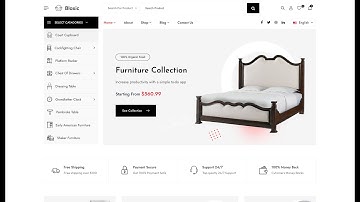 Bloxic - Furniture Store HTML Template || Demo || Order to build in Python || Django