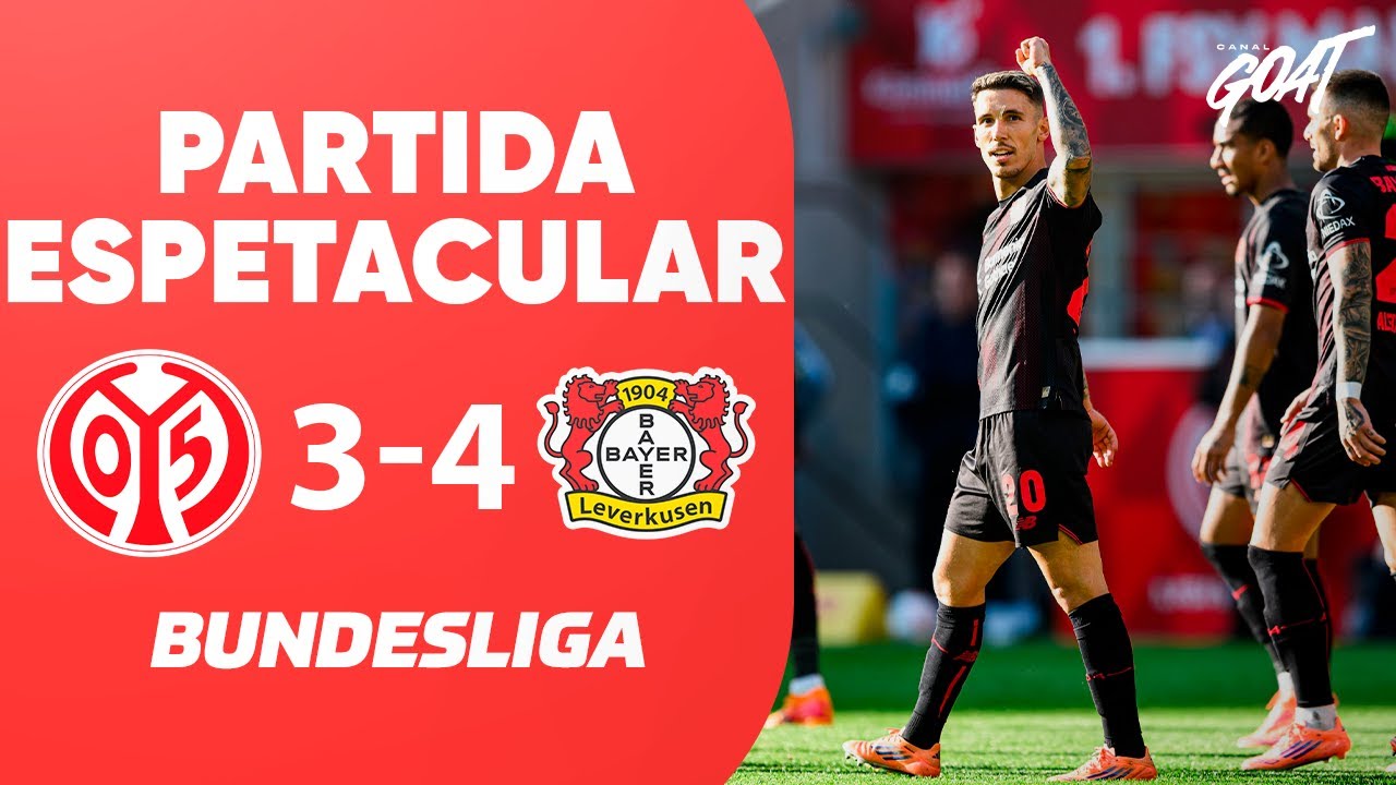 BAYER LEVERKUSEN VENCE O MAINZ EM JOGAÇO DA BUNDESLIGA!
