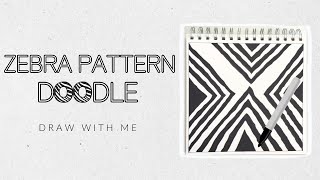 Easy Zebra Doodle Design Doodle To Calm Your Mind Doodle Drawing Creative Drawing Studio