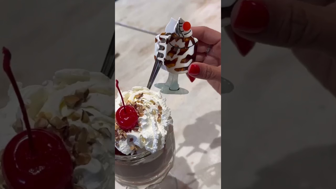 Ice Cream Sundae Hair Claw | Small Business Hair Accessories | Fall Hair Inspiration