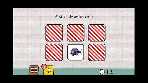 Logic Master 1 - Mind Twist Level 45 Solution | Find all dissimilar cards