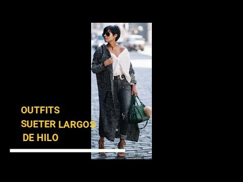 Outfits Con Sueter Largo Sweater