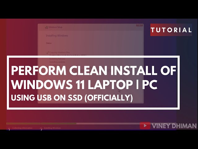 How to Clean Install Windows 11 from USB. 