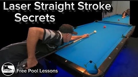 Stroke fundamentals/how to create a laser straight Pool stroke (Free Pool Lessons)