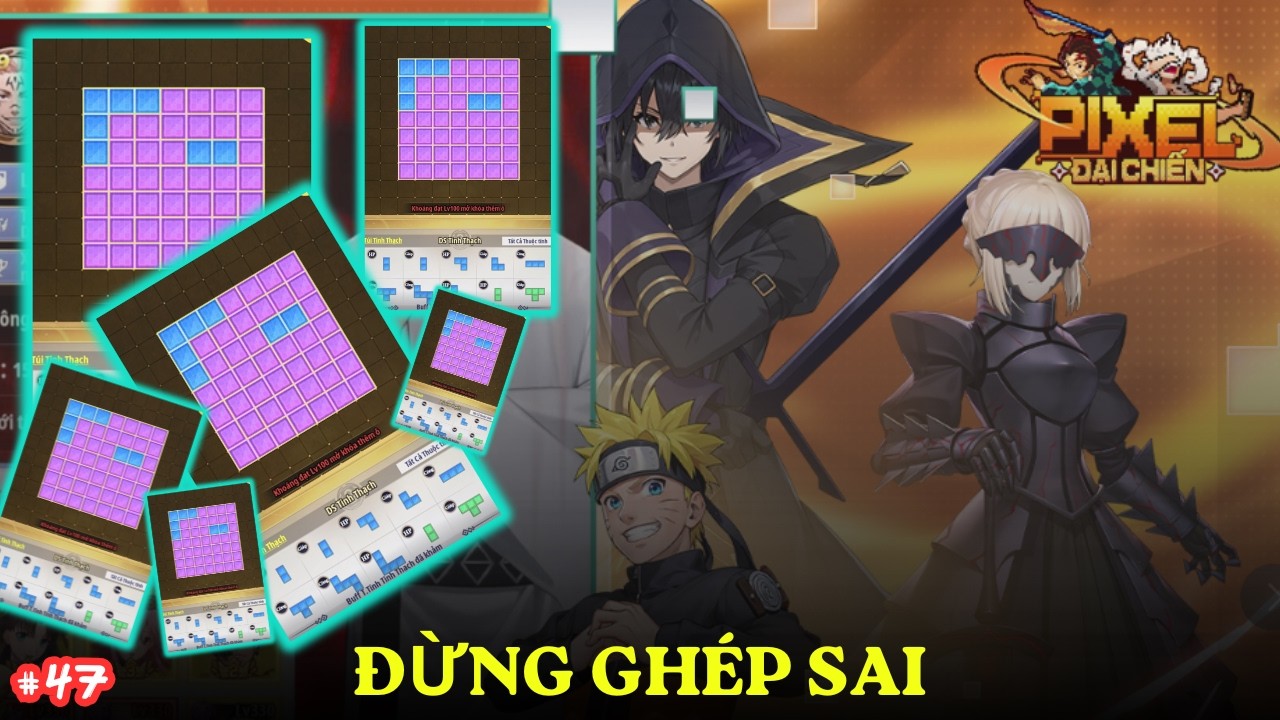 Pixel Đại Chiến #47 - Cách Kiếm Và Ghép Tinh Thạch Chuẩn Nhất