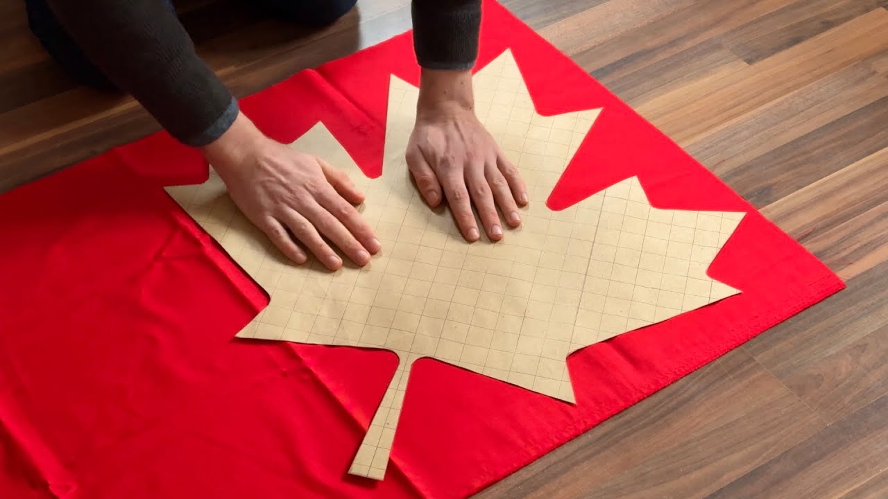 Изготовление канадского флага | Традиционный способ шитья
