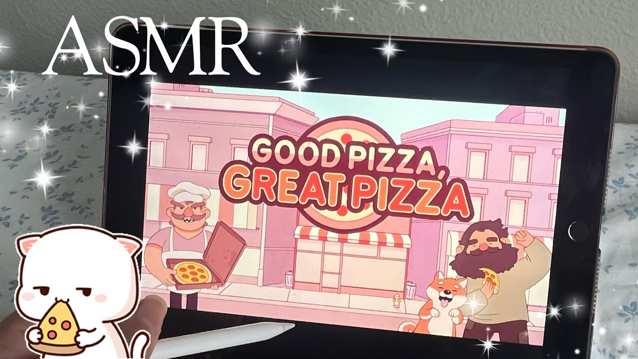 ASMR | good pizza, great pizza 🍕gameplay (cozy, clicky whispers + iPad tapping)