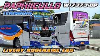 SHARE MBOIS❗️LIVERY ARTISNYA SUMBER SELAMAT W 7373 UP PAPHIICULLO YUDEX RACING | BUSSID