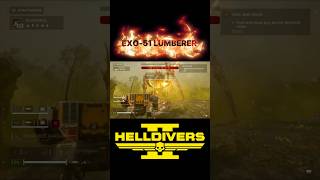 Exo-51 Lumberer Exosuit tips &amp; highlights #helldivers #helldivers2 #gamingshorts