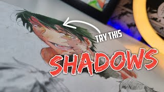 How to color Shadows in Anime Drawings | Water color Tutorial😼 screenshot 1