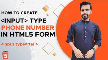 Input Type Phone Number in HTML5 in Urdu/Hindi | Tel Input Type in HTML | HTML5 Tutorials