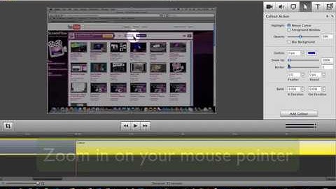 Cursor Tips using the Callout Action Pane