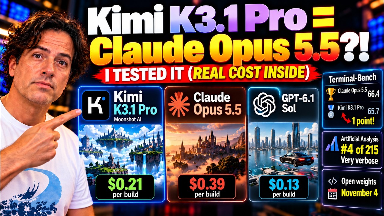 Kimi K3.1 Pro = Claude Opus 5.5?! I Tested It (Real Cost Inside)