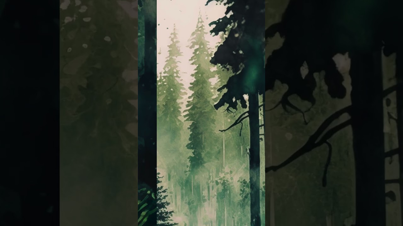 Dense Forest — Printable Nature Art by EcoArtLab