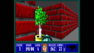 Wolfenstein 3D mod: "Beltran" E1M3 (60 new level) - Let's Play shtum - Letsplay stumm
