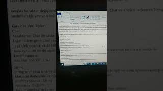 #Javadersleri #11 - char ve boolean Veri Tipleri