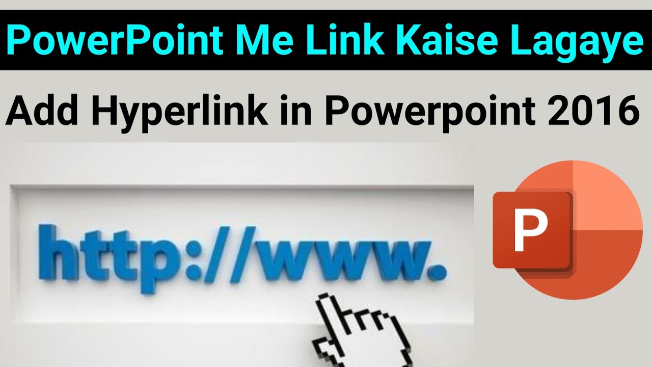 How To Add Hyperlink In Powerpoint 2016 Powerpoint Hyperlinks Youtube