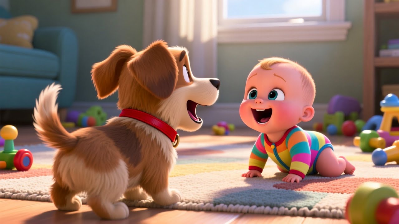 Игра с мячиком для щенков 🐶⚽ | Веселое обучающее видео для детей | Развивающая игра для дошкольников