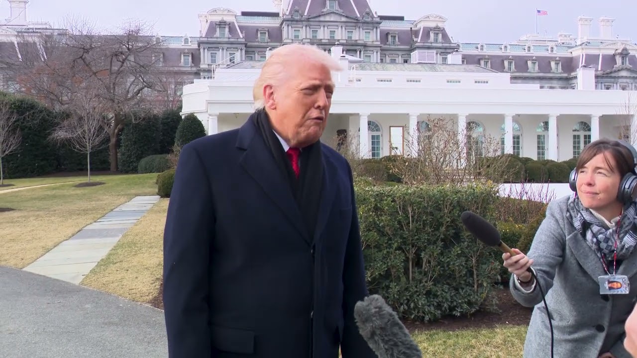 President Trump Gaggles with Press Before Departing the White House, Jan. 16, 2026
