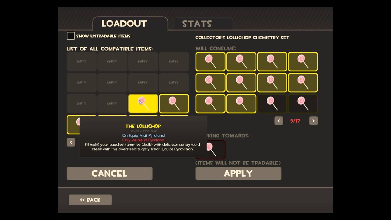 Using A Collector's Chemistry Set (Lollichop) TF2 YouTube
