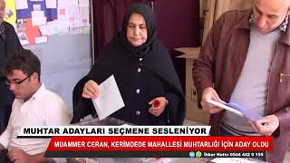 Kerimdede Mahallesi Muhtar Adayı Muammer Ceran Yapacaklarını Anlatarak Destek Istedi