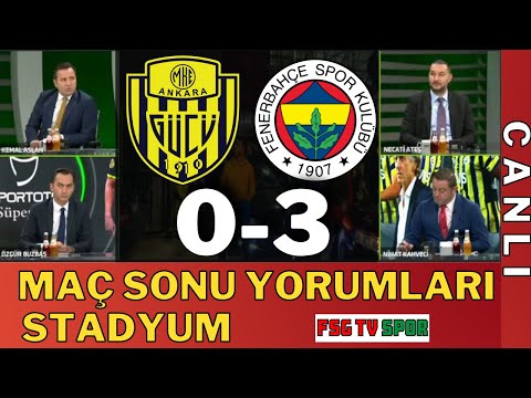 Ankaragücü 0 Fenerbahçe 3 Maç Sonu Yorumları | Stadyum 17 Ekim 2022 | TRT SPOR CANLI