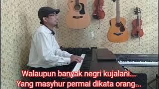 Tanah Airku - Ibu Sud (karaoke   lirik) for male, in C mayor