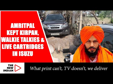 Amritpal Singh Kept Kirpan, Used Walkie Talkie Sets & Had Live Cartridges In Isuzu: Punjab Police