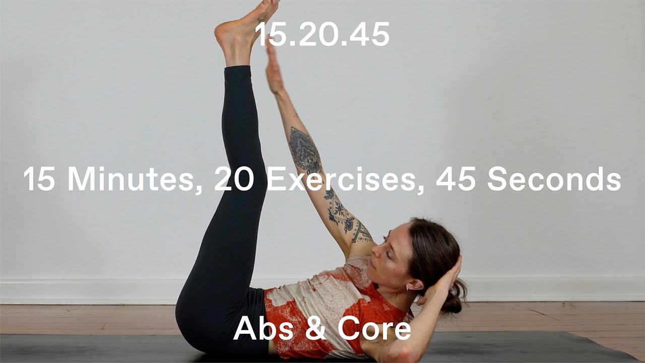 15 Minutes Abs & Core Pilates — Lean, Tone & Sculpt — BYO Music W. Timer Beeps / Pings