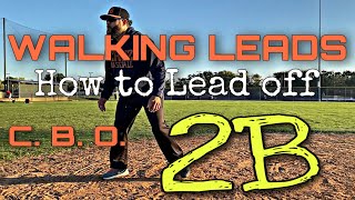 Base Running Techniques -Leads off of 2B(How To lead off) - Walking Leads