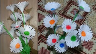 DIY, cara membuat bunga dari kertas HVS