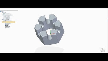 #40 solid edge part modelling practice tutorials for beginners 2021 | design of castle nut