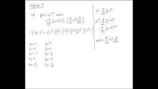 Übungsblatt Potenzreihen 2 - Aufgabe 3A