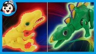 Les Nouveaux Et Populaires Jouets Dino Mecard Battle Deinonychus Vs Stegosaure