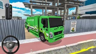 New Hyundai fuel Garbage truck for parking building construction site–3d driving class new update