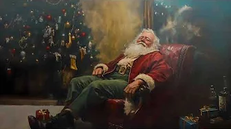 Cozy Christmas Screensaver, Santa by the Tree with Relaxing Classical Holiday Music