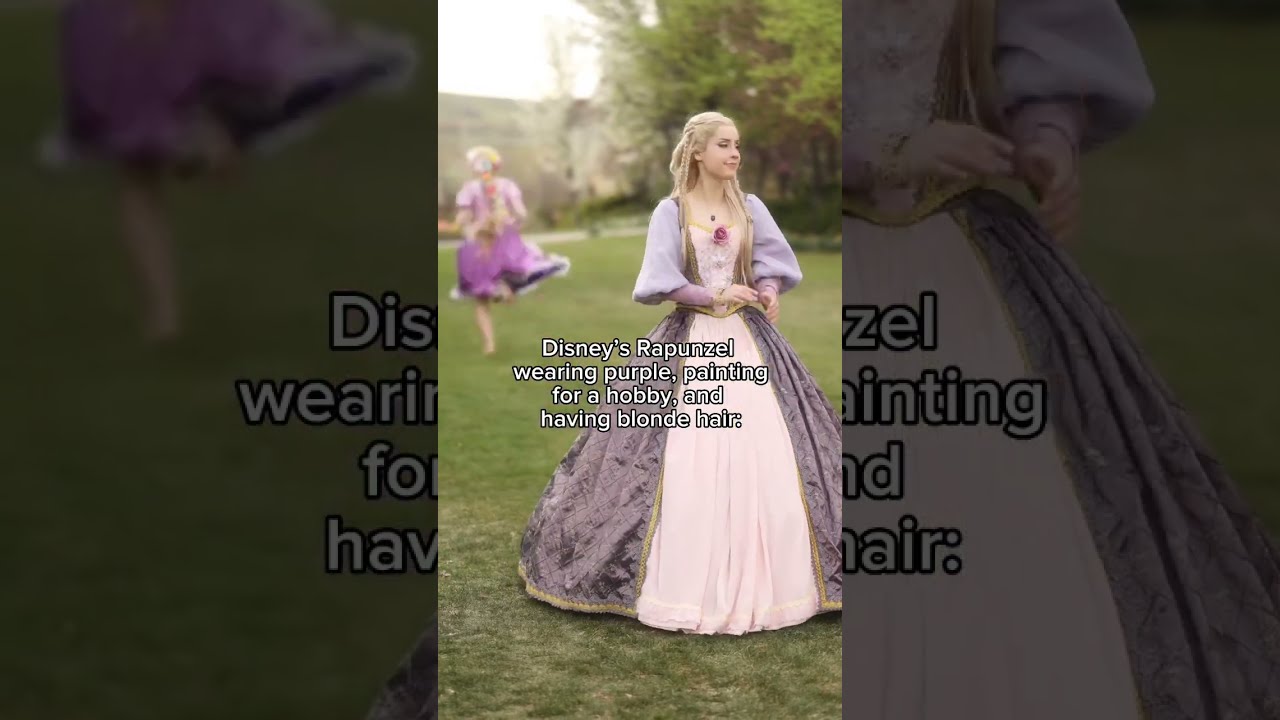 “Okay well, that’s interesting” - Barbie Rapunzel and Disney Rapunzel cosplays w/ @halcybella 🌸✨💜