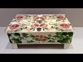 Cómo reciclar una caja de frutas vintage con decoupage