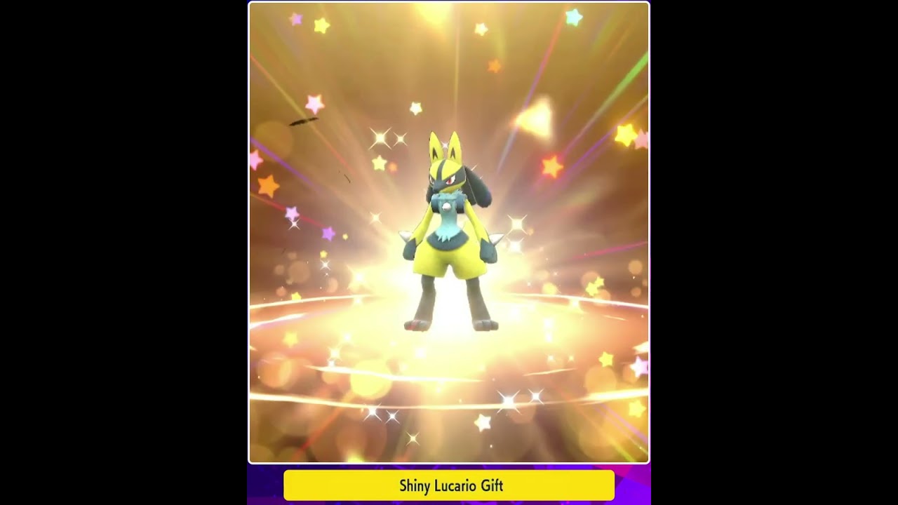 How To Get Shiny Lucario Free With A Distribution Code In Pokemon Scarlet &  Violet