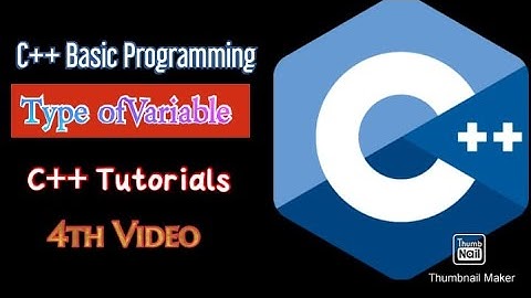 C++ Programming Tutorials: 4 - Basic Data Types and Variables