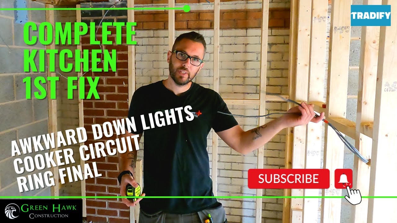 HOW TO REWIRE A COMPLETE KITCHEN!!!! - YouTube