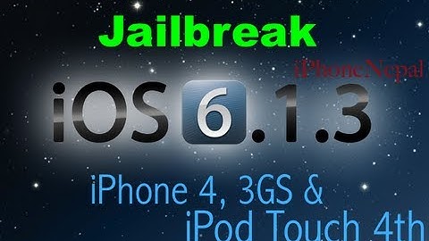 How To Jailbreak 6.1.3 Semi Untethered iOS iPhone 4, iPhone 3GS And iPod Touch 4