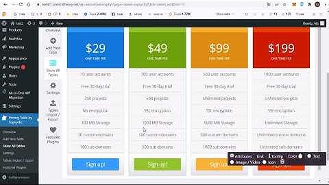 How to Add Responsive Pricing Tables to WordPress Using Supsystic